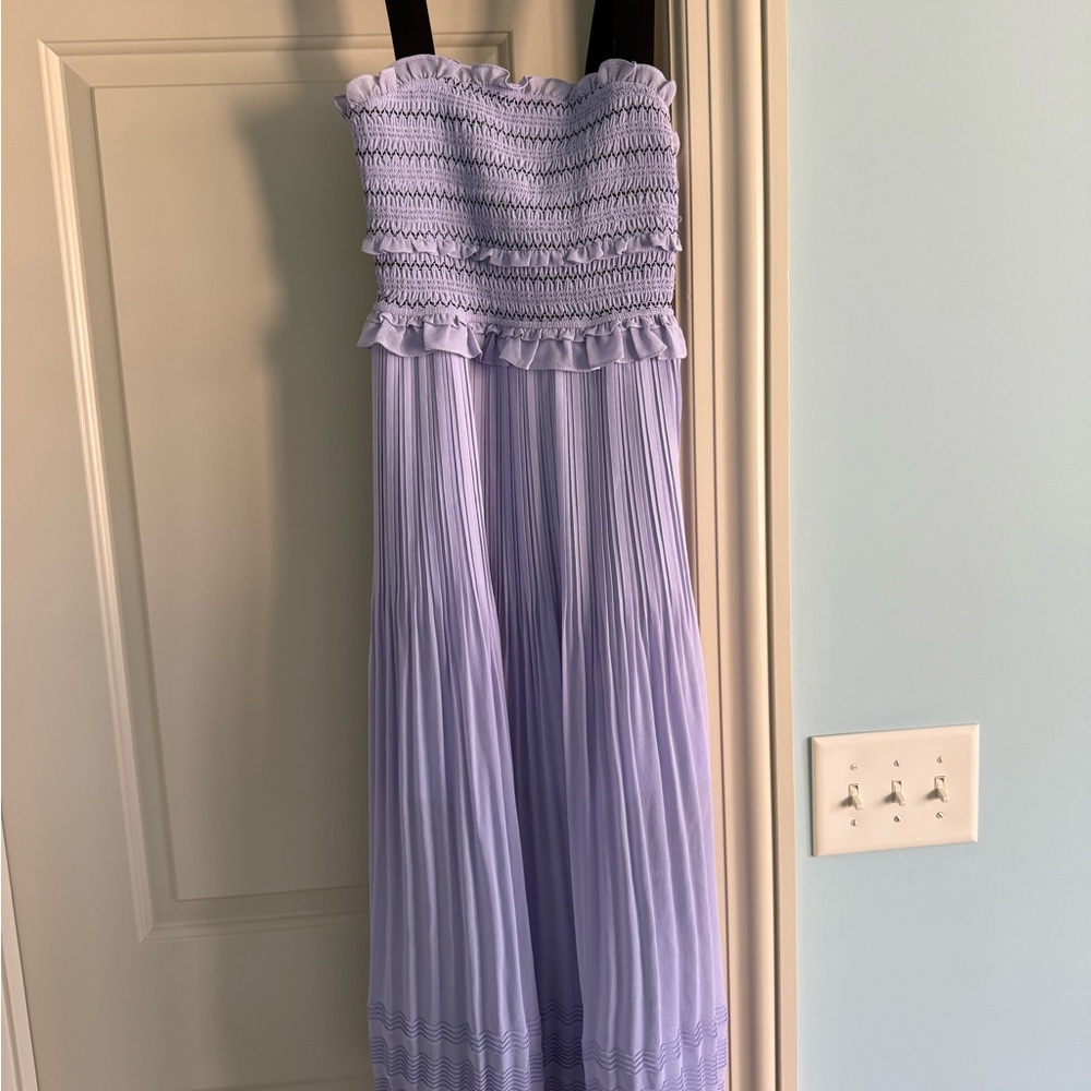Three Floor Lilac Smocked Dress